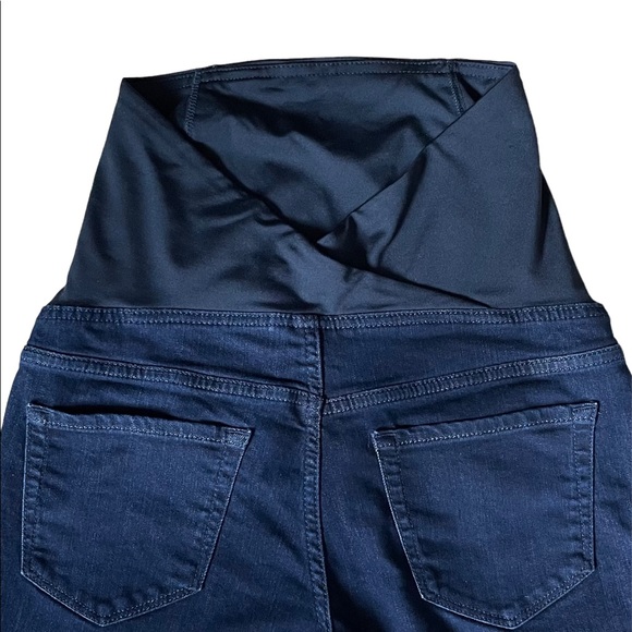 Isabel Maternity Jegging by Ingrid & Isabel Size 2/26 Black Panel Dark Blue Pant - Picture 5 of 10